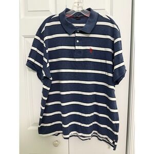 US Polo‎ Association Mens Size XXL Polo Shirt Short Sleeve Striped Collared